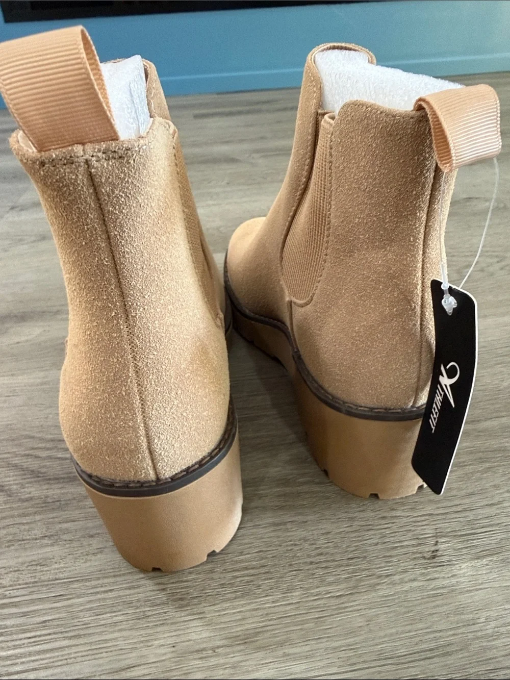 Women’s  Soft Suede  Platform Wedge Ankle Boots